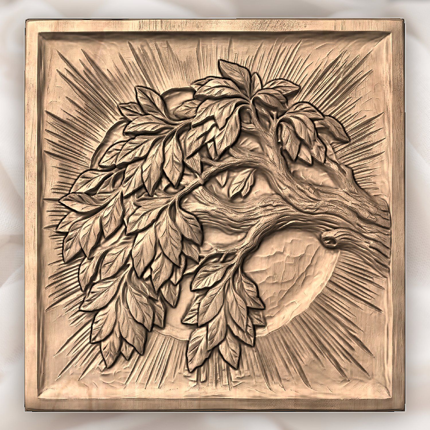 Yggdrasil Tree of Life Majestic Branch CNC Relief STL bas-relief STL — view 5