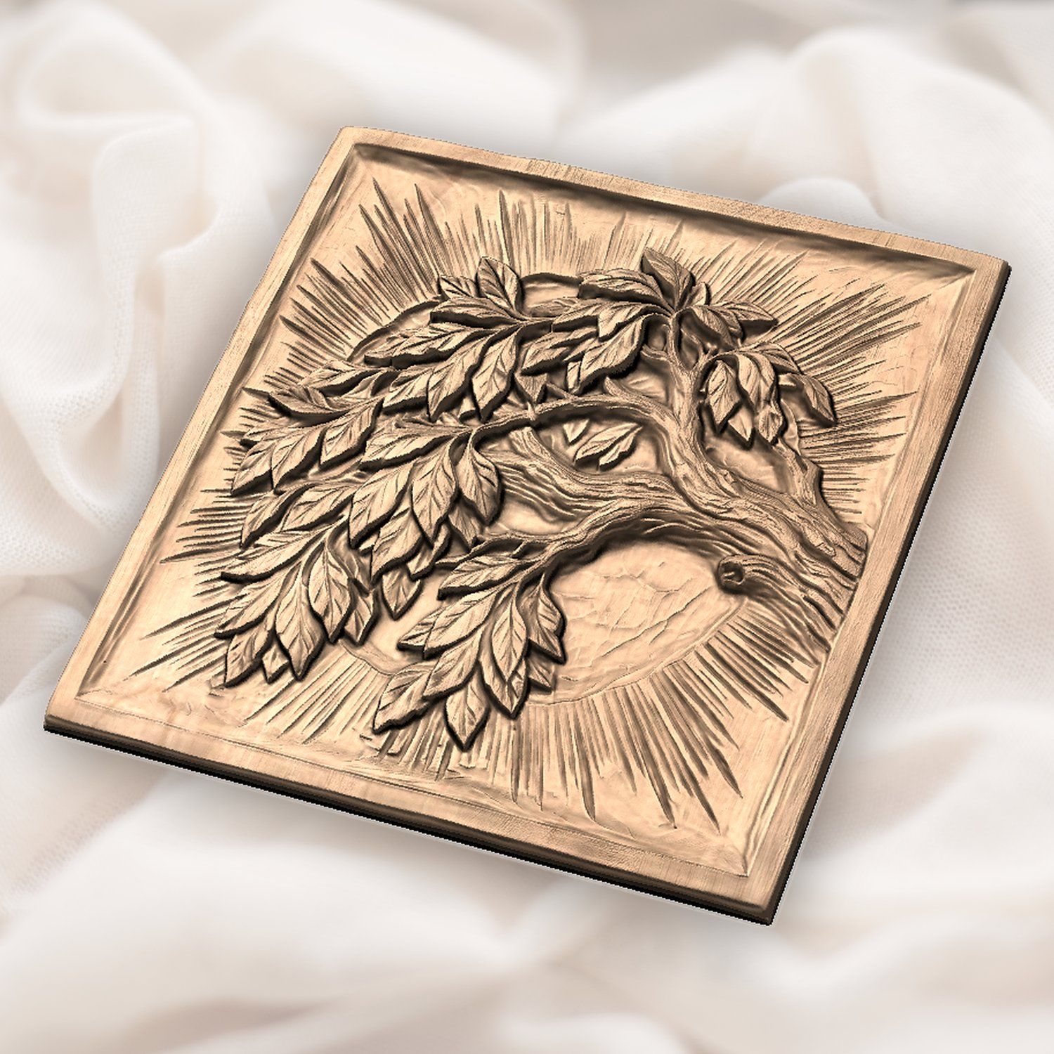Yggdrasil Tree of Life Majestic Branch CNC Relief STL bas-relief STL — view 6