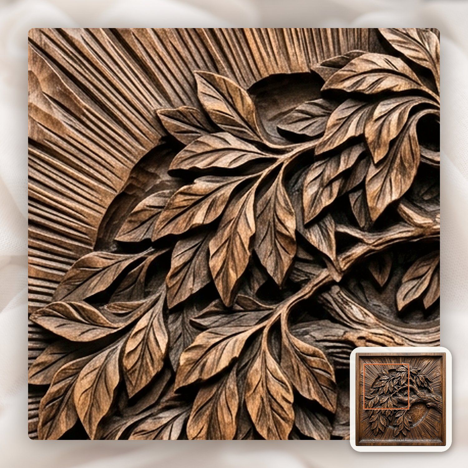 Yggdrasil Tree of Life Majestic Branch CNC Relief STL bas-relief STL — view 11