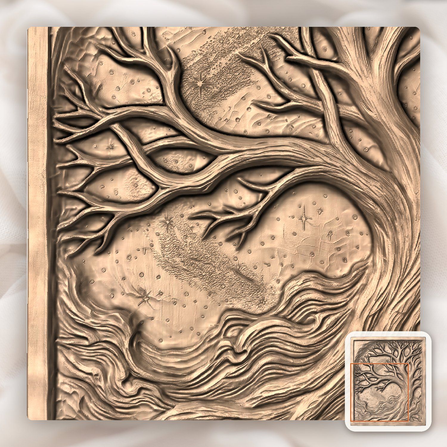 Yggdrasil Tree of Life Sacred Altar CNC Relief STL bas-relief STL — view 9