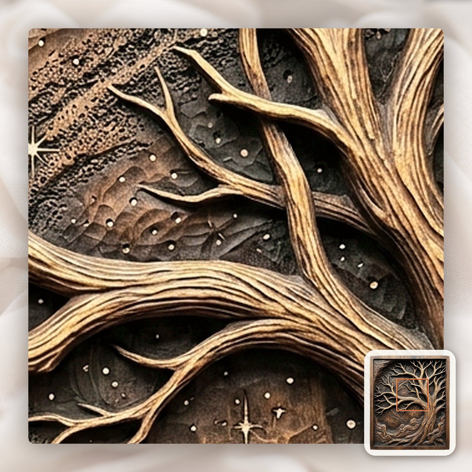 Yggdrasil Tree of Life Sacred Altar CNC Relief STL bas-relief STL — view 11