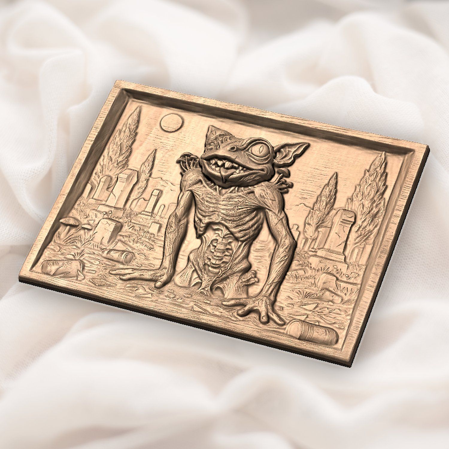 Zombie Monster Graveyard CNC Relief STL bas-relief STL — view 6